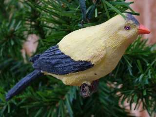 New Gold Finch Song Bird Christmas Tree Ornament  