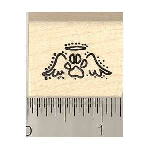 Paw Print Angel Rubber Stamp:  Home & Kitchen