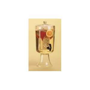 Cal Mil 1113 1 Round Glass Beverage Dispenser 1.5 Gallons   with Ice 
