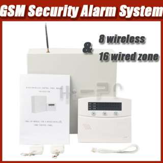 wireless &16 wired zone 220V Burglar Security Alarm System  