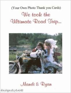 Motorcycle Wedding/Shower Thank You Cards Supplies  