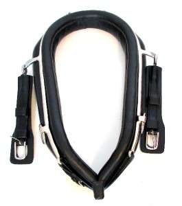 13 BLACK HORSE DRIVING CART HARNESS NECK COLLAR WITH HAMES PONY