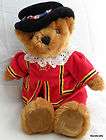 harrods london uk golden plush teddy bear velvet beefeater royal