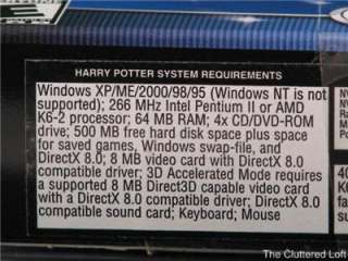HARRY POTTER & SORCERERS STONE PC Game Manual Code Box  