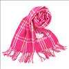 Hello Kitty Lady Knit Scarf Checkered Pink Sanrio  