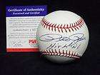   ROSE SIGNED AUTO BASEBALL REDS PHILLIES PSA/DNA HIT KING INSCRIPTION