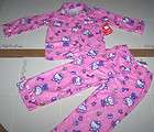   Hello Kitty Pajamas Sleepwear 2 Piece Flannel Top Pants Pink Girl 3T