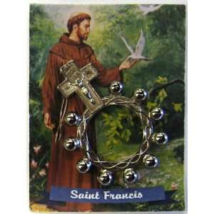  Saint Francis Finger Rosary Ring (Malco 48 162 05)