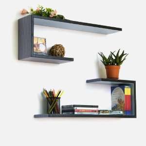   Shaped Leather Wall Shelf / Bookshelf / Floating Shelf