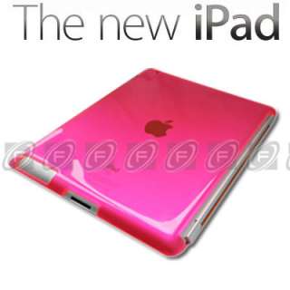 The New iPad 3rd Generation Hard Back Case Skin Work With Smart Cover 