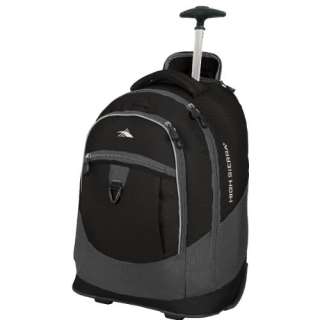 High Sierra Chaser Wheeled Book Bag Backpack Black NEW  