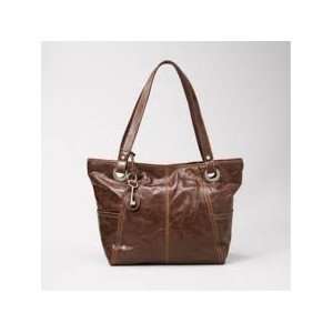  Fossil Hathaway Glazed Leather Tote 