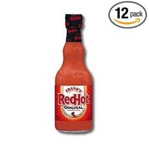 Franks Original Red Hot Sauce 12 oz (Pack of 12)  Grocery 