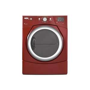   27 6.7 cu. Ft. Electric Front Load Dryer   Cranberry Red Appliances