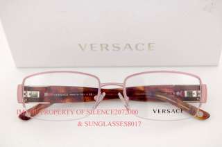 Brand New VERSACE Eyeglasses Frames 1175B 1260 PINK 100% Authentic 