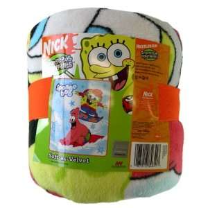  Nick Jr Spongebob Squarepants Throw Blanket: Toys & Games