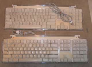 Lot of 2 Apple Pro Keyboard White M7803  
