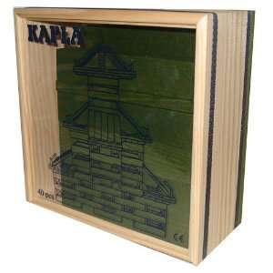  Kapla 40 Piece Building Set   Green (#KPCG40): Toys 