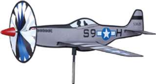 Premier Kites P 51 Mustang Warbird Airplane Yard Spinner ~ SHIPS FREE 