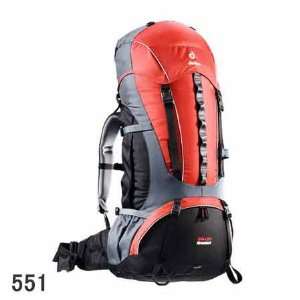  Deuter Aircontact 55+10 Backpack (Black/ Cobalt) Sports 