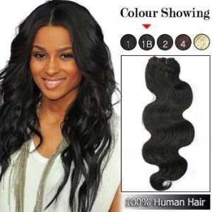  20 Off Black 1B Wavy Remy Weft Hair Extensions Beauty
