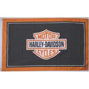  Harley Davidson Shield Black 3x 5 Flag 35