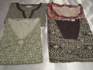 Liz Claiborne Short Sleeve Tops M, L, XL, 1X (Each sold individually 