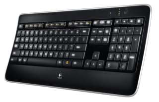 Logitech Wireless Illuminated Keyboard K800 Black,Quiet Keys,Slim,USB 