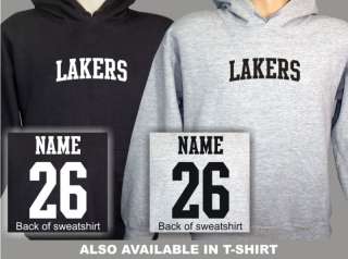 Los Angeles Lakers Sweatshirt Custom Name & Number  
