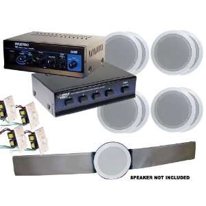 PTA2 Mini 2x40W Stereo Power Amplifier + PSS4 4 Channel High Power 
