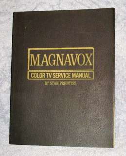MAGNAVOX Color TV Service Manual 1970 1st Ed, Prentiss  