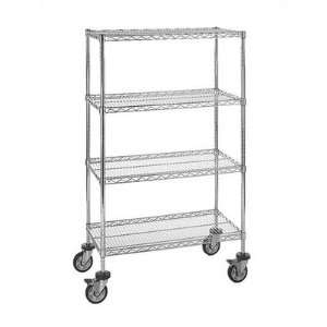  Large 63 Q Stor Chrome Wire Shelving (Starter Kit) with 