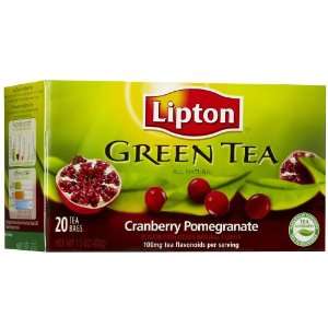 Lipton Green Tea Bags, Cranberry Grocery & Gourmet Food