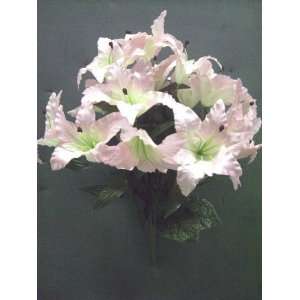   Luxury Silk Casablanca Lily Flower Bush 24 w/ 14 flowers (7 wide