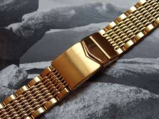 Stainless Steel Watch Strap   Solid Mesh Beads of Rice Design   20mm 