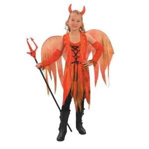  Pams Medium Childrens Devil Fairy Costume: Toys & Games