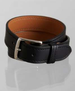 Hermes black leather Etriviere double wrap bracelet   up to 