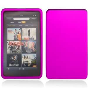  Premium Hot Pink Soft Silicone Skin Gel Cover Case for  Kindle 