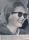 1977 Princess Grace Kelly in Paris Authentic News Photograph  