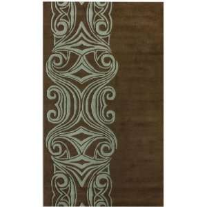  Hand Tufted Wool Carpet Area Rug 8x10 Brown Fireworks 