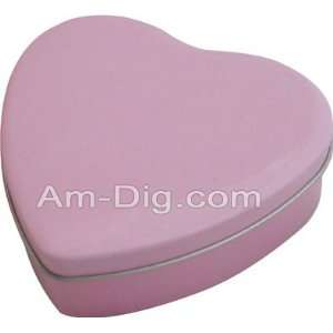  Tin Case   Pink Heart Shape   6 Pack (Large) Kitchen 