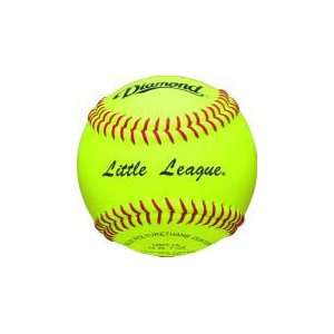   LL 12 Little League Softballs OPTIC YELLOW LEATHER COVER (ONE DOZEN