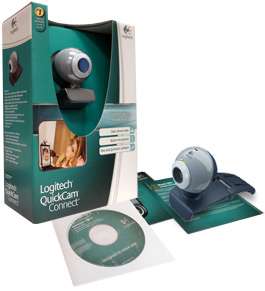 package contents logitech quickcam connect webcam with universal 