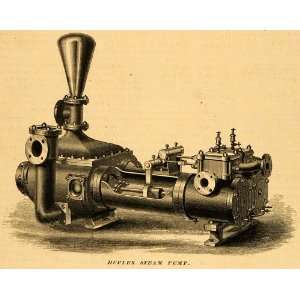  1879 Print Duplex Steam Pump Machine Antique Worthington 