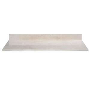   61 Stone Vessel Top for Double Sinks, Crema Marble