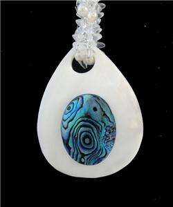 Bold and Beautiful Abalone and Mother Of Pearl Necklace  