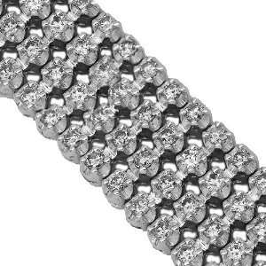  14K White Gold Mens Diamond Bracelet 13.50 Ctw: Avianne 