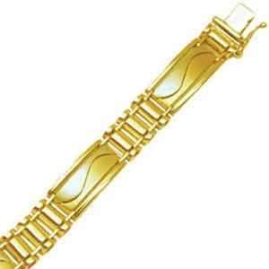  14K Two Tone Gold Mens Bracelet Jewelry Days Jewelry