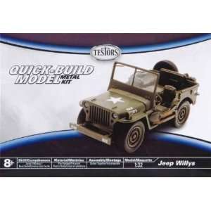    Jeep Willys Quick Build Army Model 1:32 Scale: Toys & Games