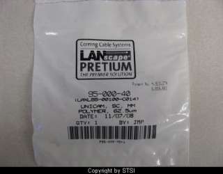 Corning Unicam SC MM 62.5 Pretium Fiber Optic Connector 95 000 40 